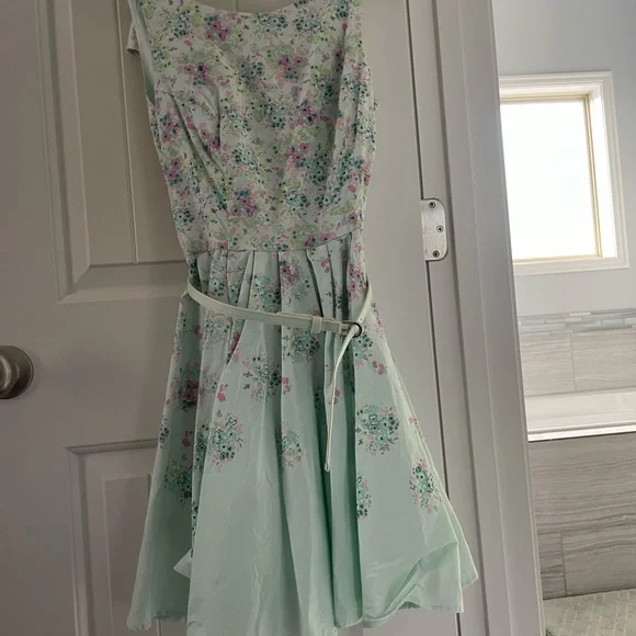 slim fit dress slacks Margaret Floral Midi Dress Green | Occasion Dress in Sizes XXS–6X